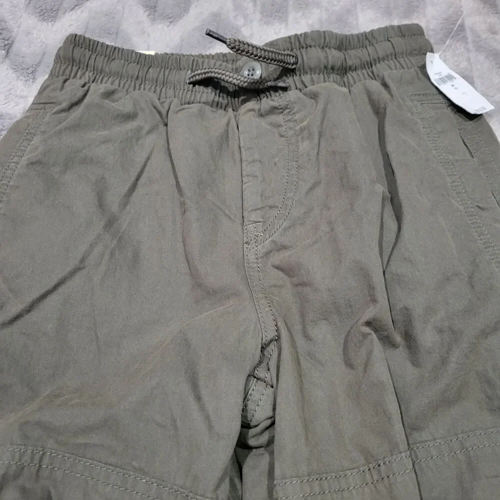 Gap Kids Boys Size 8 Green Lined Nylon Blend Pull On Pants NWT